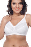 Zivame Pure Cotton Non Padded Wirefree Side Shaping Bra - White — thumbnail 1