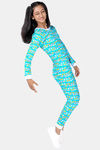 Dchica Girls Polyester Cotton Loungewear Set - Blue — thumbnail 3