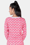 Dchica Girls Polyester Cotton Loungewear Top - Pink — thumbnail 3