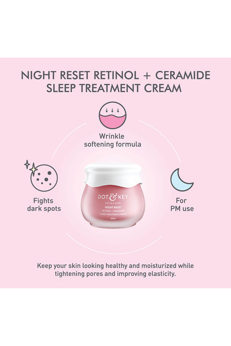 Dot & Key Night Reset 
Retinol + Ceramide 
Sleep Treatment Cream (70 g) — image 3