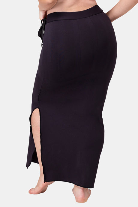 Dermawear Body Sculpting Slit Saree Shapewear - Black — image 3