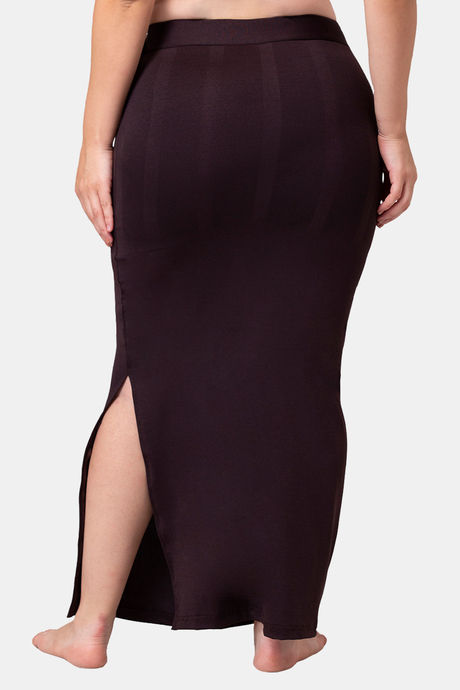 Dermawear Body Sculpting Slit Saree Shapewear - Brown — image 3