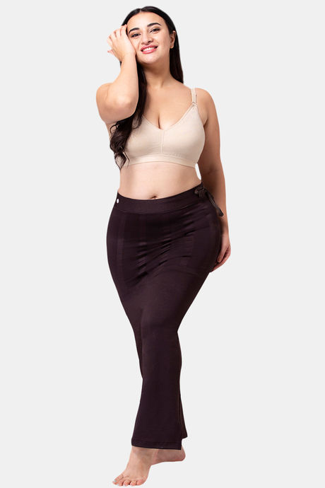 Dermawear Body Sculpting Slit Saree Shapewear - Brown — image 4