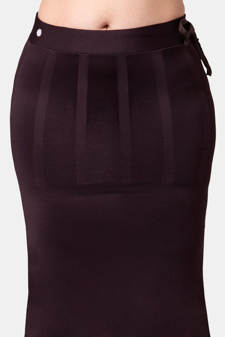 Dermawear Body Sculpting Slit Saree Shapewear - Brown — image 5