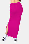 Dermawear Body Sculpting Slit Saree Shapewear - Dark Pink — thumbnail 3