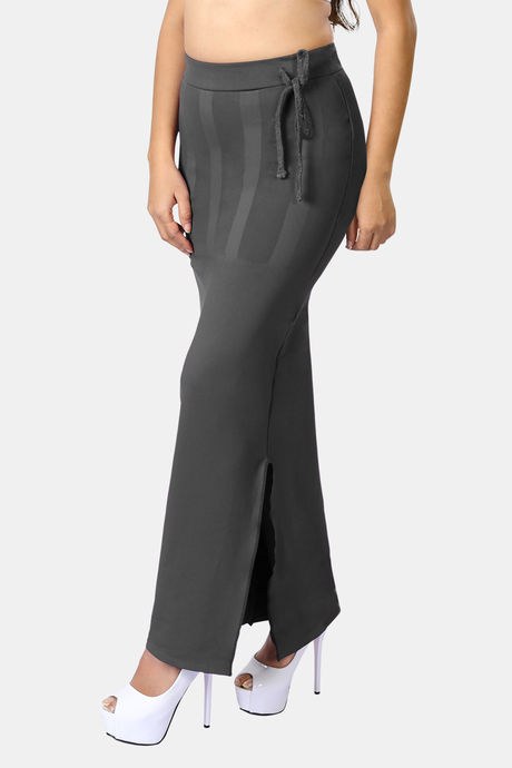 Dermawear Body Sculpting Slit Saree Shapewear - Grey — image 2
