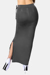 Dermawear Body Sculpting Slit Saree Shapewear - Grey — thumbnail 3