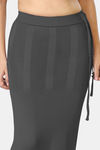 Dermawear Body Sculpting Slit Saree Shapewear - Grey — thumbnail 5