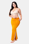 Dermawear Body Sculpting Slit Saree Shapewear - Mustard — thumbnail 4