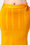 Dermawear Body Sculpting Slit Saree Shapewear - Mustard — thumbnail 5