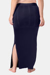 Dermawear Body Sculpting Slit Saree Shapewear - Navy Blue — thumbnail 3