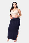 Dermawear Body Sculpting Slit Saree Shapewear - Navy Blue — thumbnail 4
