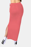 Dermawear Body Sculpting Slit Saree Shapewear - Neon Pink — thumbnail 3