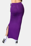 Dermawear Body Sculpting Slit Saree Shapewear - Purple — thumbnail 3