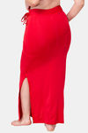 Dermawear Body Sculpting Slit Saree Shapewear - Red — thumbnail 3