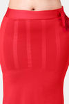 Dermawear Body Sculpting Slit Saree Shapewear - Red — thumbnail 5