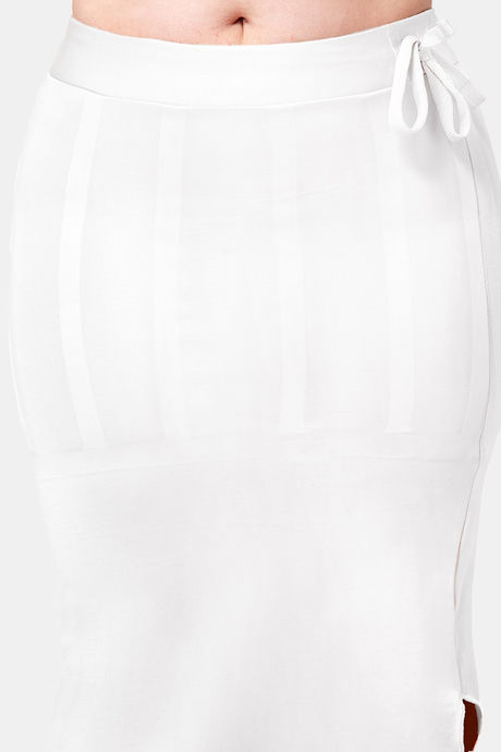 Dermawear Body Sculpting Slit Saree Shapewear - White — image 5