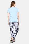 Evolove Women's Cotton Pyjama Set - Blue — thumbnail 3