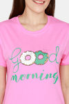 Evolove Women's Cotton Pyjama Set - Pink — thumbnail 5