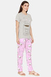 Evolove Women's Cotton Pyjama Set - Pink — thumbnail 2