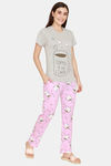 Evolove Women's Cotton Pyjama Set - Pink — thumbnail 4