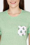Evolove Women's Cotton Pyjama Set - Green — thumbnail 5