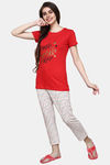 Evolove Women's Cotton Pyjama Set - White — thumbnail 4