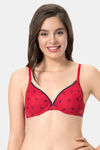 Every De By Amante Essentials Padded Wired Full Coverage T-Shirt Bra - Crimson — thumbnail 1