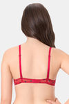 Every De By Amante Essentials Padded Wired Full Coverage T-Shirt Bra - Crimson — thumbnail 3