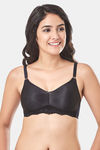 Every De By Amante Essentials Non Padded Non Wired Full Coverage Lace Bra - Black — thumbnail 1