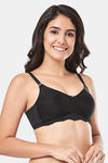 Every De By Amante Essentials Non Padded Non Wired Full Coverage Lace Bra - Black — thumbnail 2