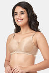 Every De By Amante Essentials Non Padded Non Wired Full Coverage Lace Bra - Sandalwood — thumbnail 2