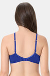 Every De By Amante Essentials Padded Non Wired Full Coverage T-Shirt Bra - Royal Blue — thumbnail 3