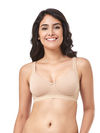 Every De By Amante Essentials Single Layered Non Wired Full Coverage Super Support Bra - Sandalwood — thumbnail 1