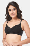 Every De By Amante Essentials Single Layered Non Wired Full Coverage Super Support Bra - Black — thumbnail 2