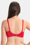Every De By Amante Essentials Single Layered Non Wired Full Coverage Super Support Bra - Crimson — thumbnail 3