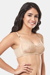 Every De By Amante Essentials Single Layered Non Wired Full Coverage Super Support Bra - Sandalwood — thumbnail 2