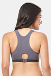 Every De By Amante Essentials Non Padded Non Wired Full Coverage Super Support Bra - Steel Grey — thumbnail 3