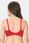 Every de By Amante Contour Charm Single Layered Non Wired Full Coverage Lace Bra - Crimson — thumbnail 3