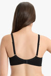 Every de By Amante Single Layered Non Wired Full Coverage Super Support Bra - Black — thumbnail 3