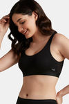 Amante Double Layered Non Wired Full Coverage Cami Bra - Black — thumbnail 2