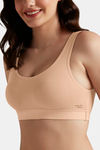 Amante Double Layered Non Wired Full Coverage Cami Bra - Sandalwood — thumbnail 4