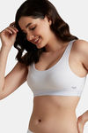 Amante Double Layered Non Wired Full Coverage Cami Bra - White — thumbnail 2