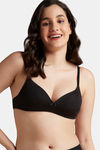 Amante Padded Non Wired Full Coverage T-Shirt Bra - Black — thumbnail 1