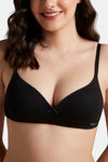 Amante Padded Non Wired Full Coverage T-Shirt Bra - Black — thumbnail 4