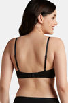 Amante Padded Non Wired Low Coverage T-Shirt Bra - Black — thumbnail 3