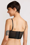 Enamor Medium Padded Cage Back Bra- Black — thumbnail 2
