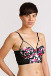 Enamor Medium Padded Cage Back Bra- Black — thumbnail 3