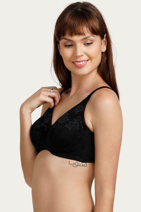

Enamor Single Layered T Shirt Bra Black, Blacks