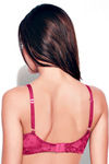 Enamor Double Layered Wirefree Super Support Bra- Magenta Pink — thumbnail 3